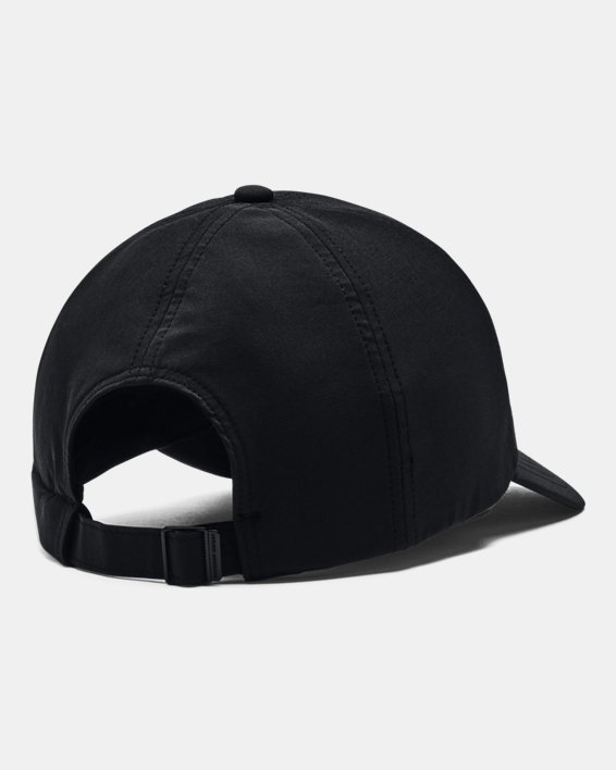 女士UA Iso-Chill Breathe Adjustable運動帽 in Black image number 1